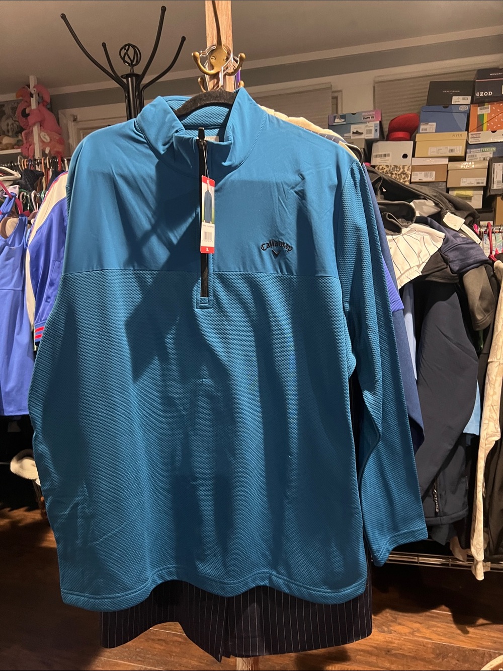 Callaway callout Men's sapphire blue extra large Half-Zip Performance Pullover